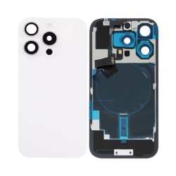 Tampa Traseira Apple iPhone 16 Pro com Wireless Charge+Flashlight Flex Branco